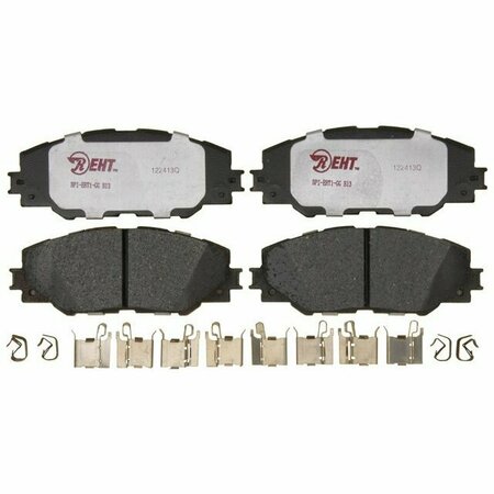 R/M BRAKES BRAKE PADS OEM OE Replacement Hybrid Technology Includes Mounting Hardware EHT1211H